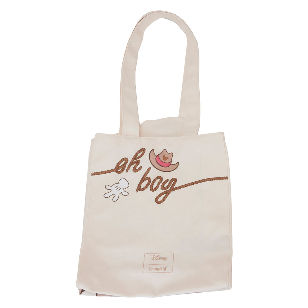 Loungefly Disney Western Mickey Mouse Canvas Tote Bag