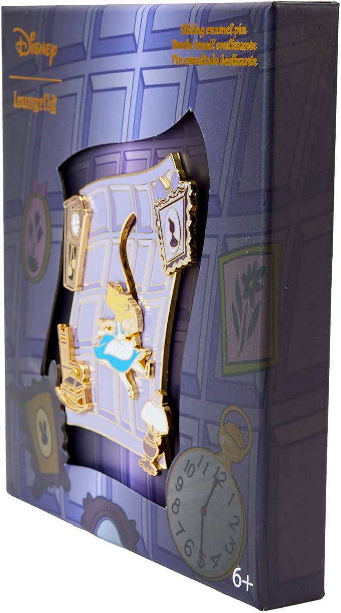 Loungefly Disney Alice in Wonderland Falling Down the Rabbit Hole 3" Collector Box Pin