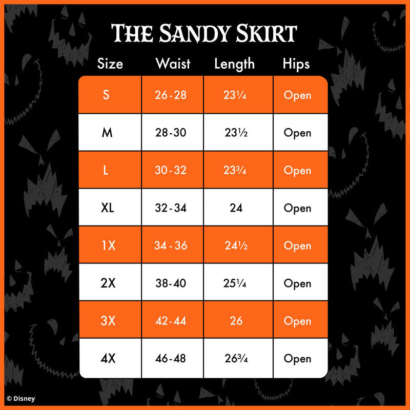 Stitch Shoppe by Loungefly Disney Nightmare Before Christmas Sandy Skirt-11