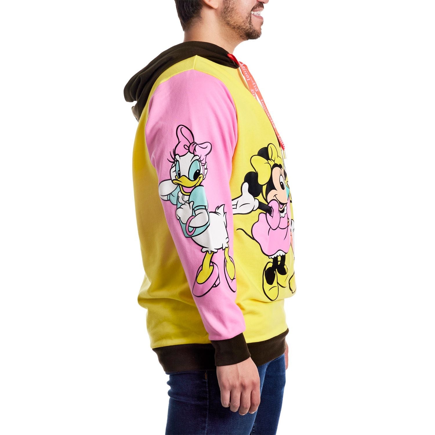 Loungefly Disney100 Mickey & Friends Classic Color Block Unisex Hoodie-zoom-5