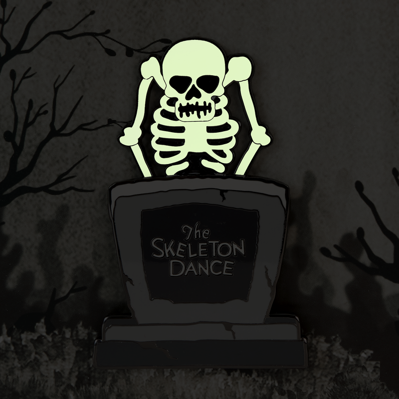 Loungefly The Skeleton Dance 95th Anniversary Glow 3" Collector Box Sliding Pin-zoom-5