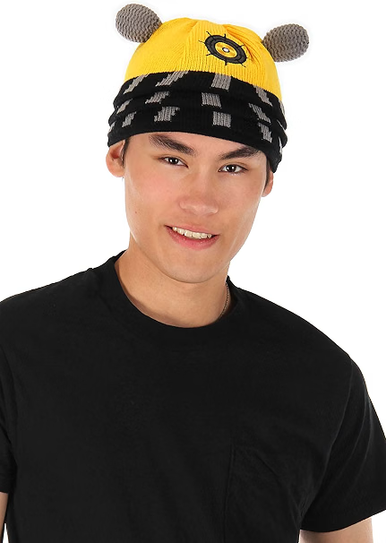 Doctor Who Yellow Dalek Extraterrestrial Cyborg Beanie-4