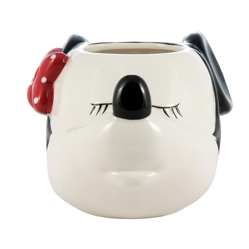 Mickey Mouse and Minnie Kissing Sculpted Ceramic Mug Set-zoom-3