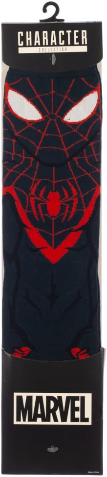 Marvel Miles Morales Spiderman 360 Character Crew Socks-4