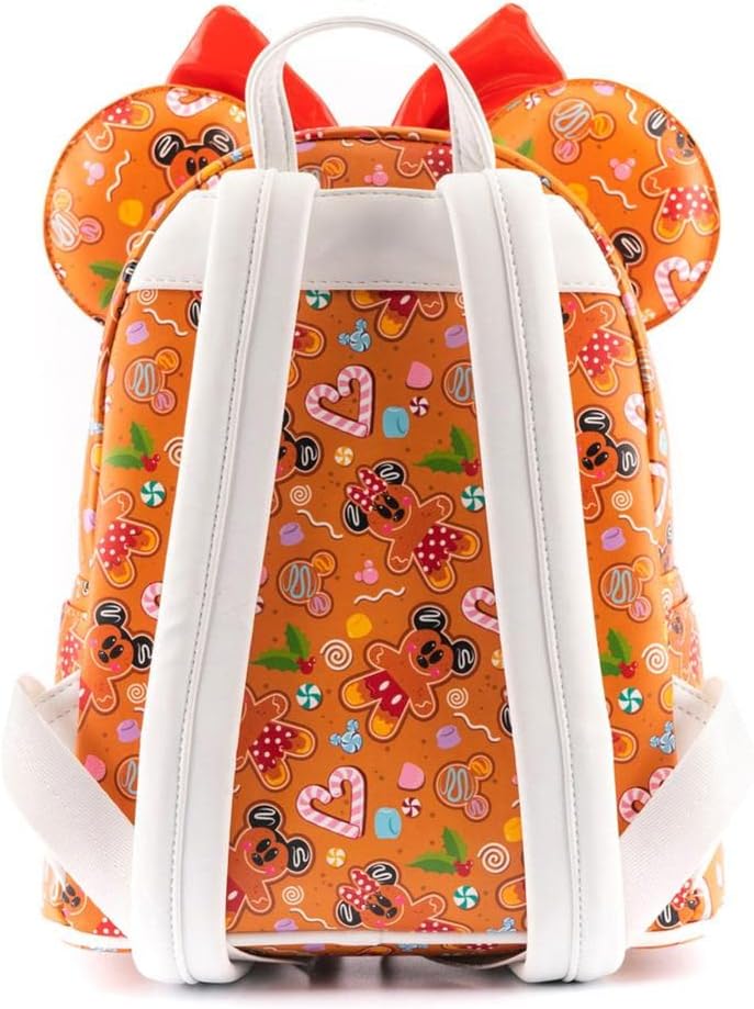 Loungefly Disney Gingerbread all over print with Ears Mini Backpack and Headband Set-6