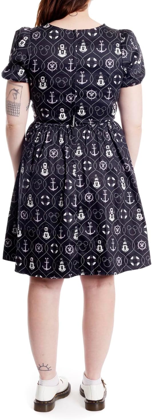Loungefly Stitch Shoppe Disney Steamboat Willie Sailor Dress