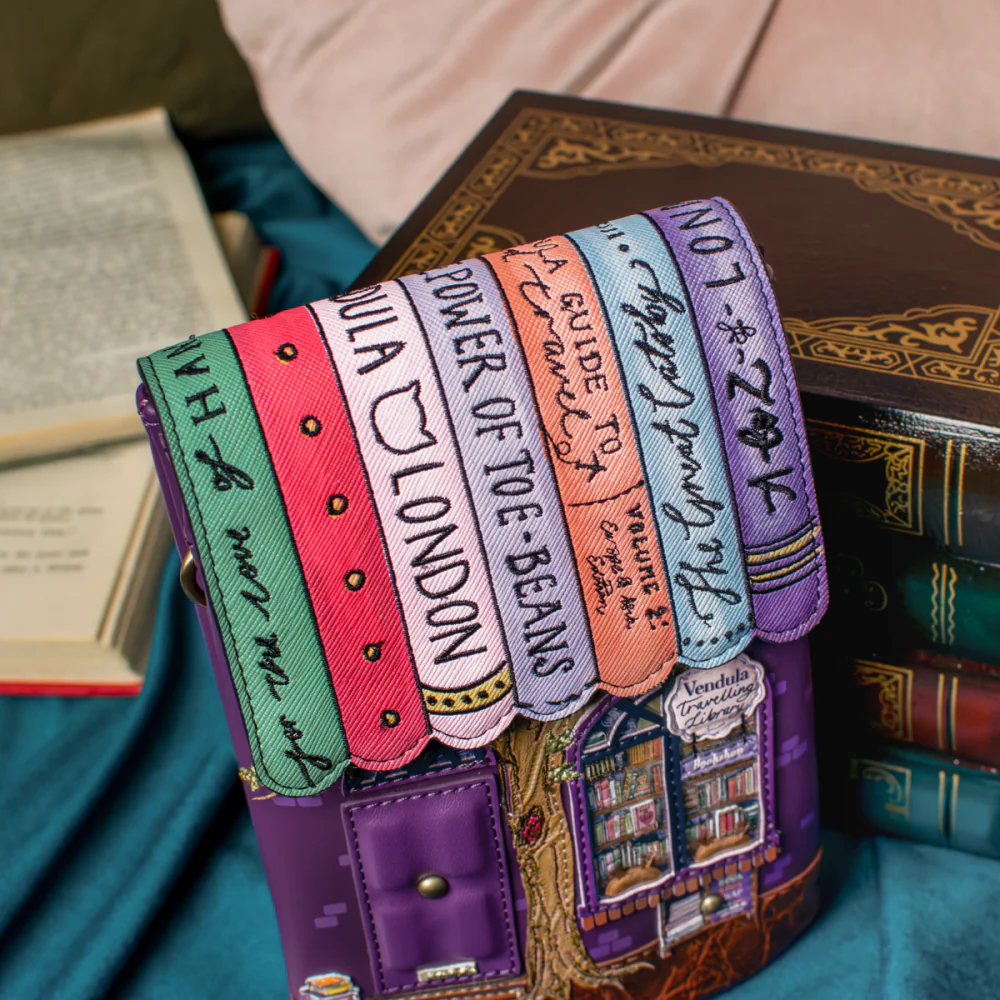 Vendula London Travelling Library Bookshop Phone Pouch-8