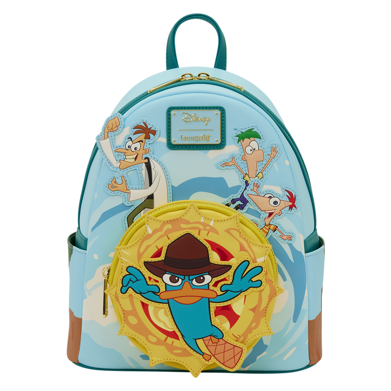 Loungefly Phineas & Ferb Light-Up Mini Backpack-zoom-1