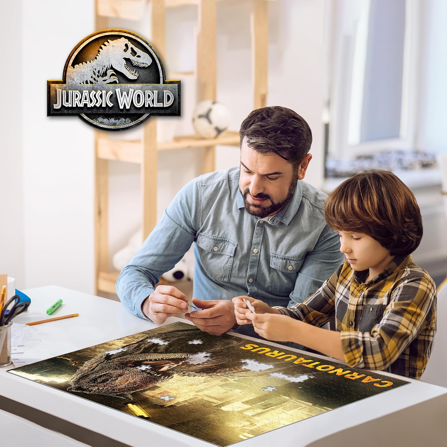 Jurassic World | 500-Piece 3D/2D Double-Sided Jigsaw Puzzle for Adults & Kids | Size 24" x 18" | Challenging & Fun for Adults, Kids & Families | Immersive 3D Lenticular Effect-8