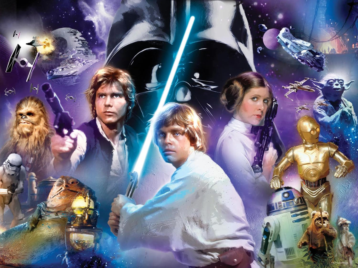 Prime 3D | Lucas | Star Wars | 500 Piece 3D Jigsaw Puzzle for Adults & Kids | Finished Size 24" x 18" | Challenging & Fun for Adults, Kids & Families | Immersive 3D Lenticular Effect-zoom-2