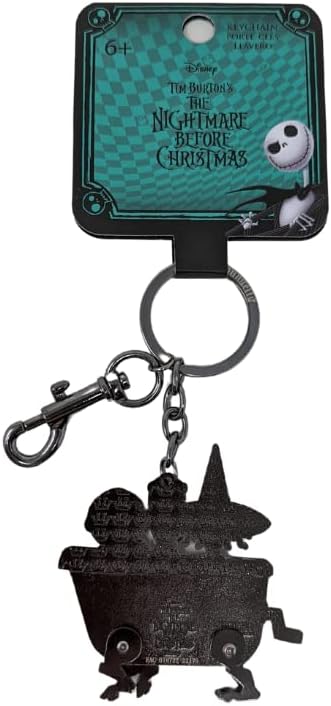 Loungefly Nightmare Before Christmas Lock Shock and Barrel Enamel Keychain