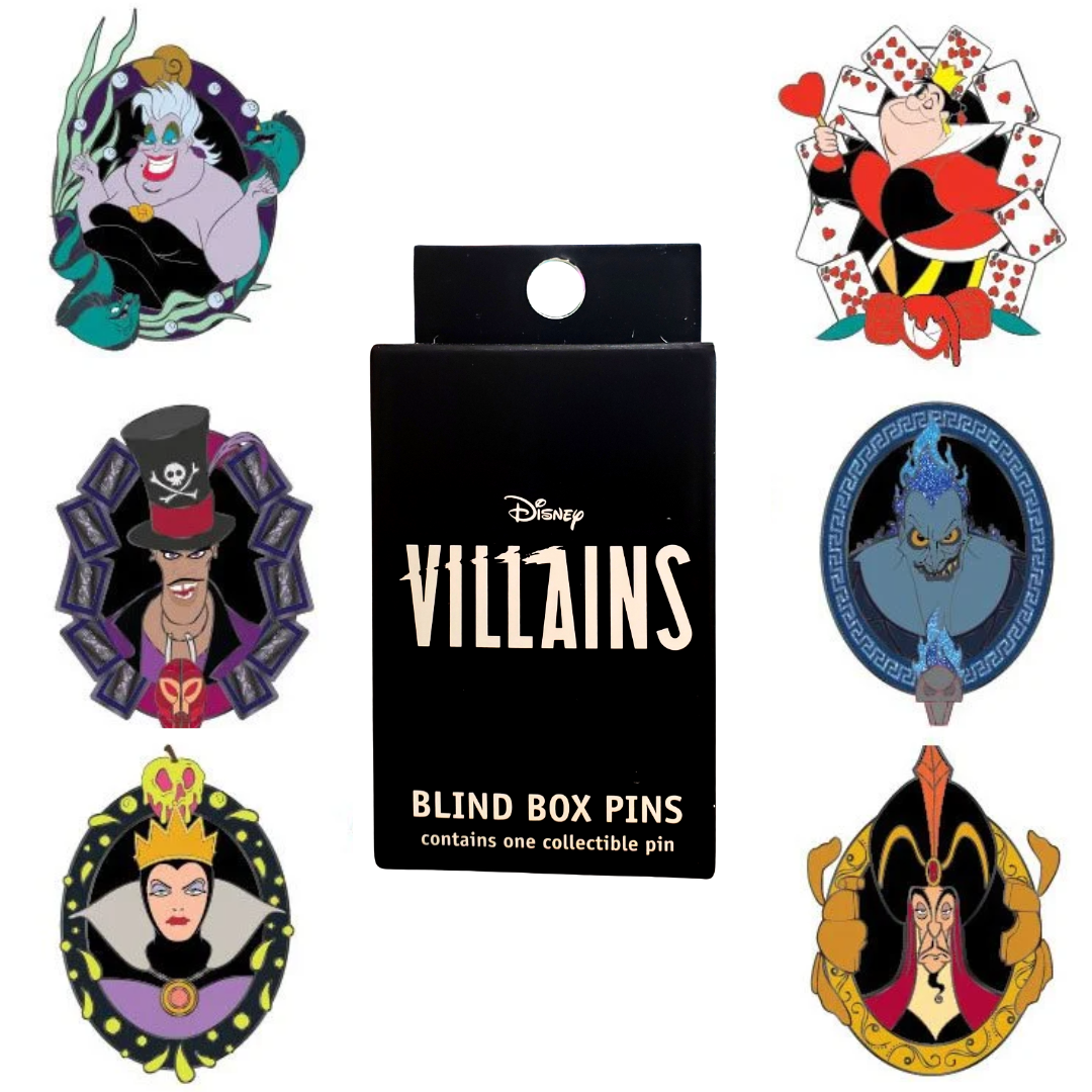 Loungefly Disney Villains Random Blind Box Enamel Pin [ONE RANDOM]
