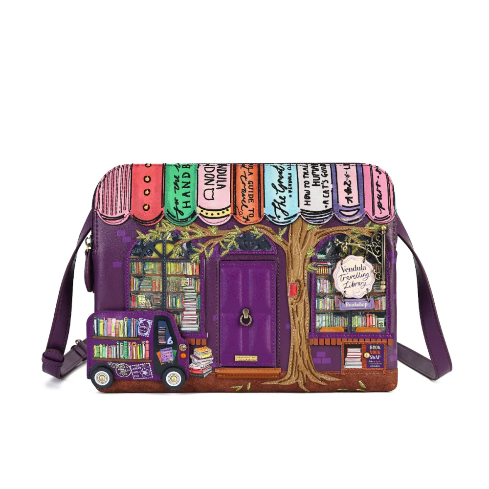 Vendula London Travelling Library Bookshop Bella Bag-zoom-2