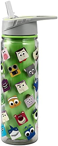 BIOWORLD Disney Pixar Multi Character Heads Pattern Green 16 Ounces Double Wall Tritan-zoom-5