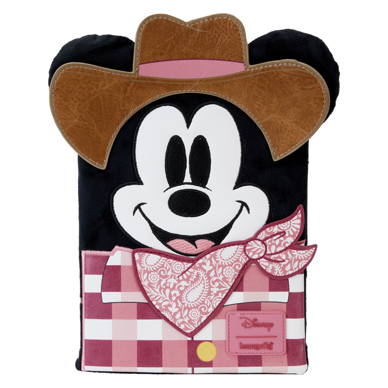 Loungefly Western Mickey Mouse Cosplay Plush Refillable Stationery Journal