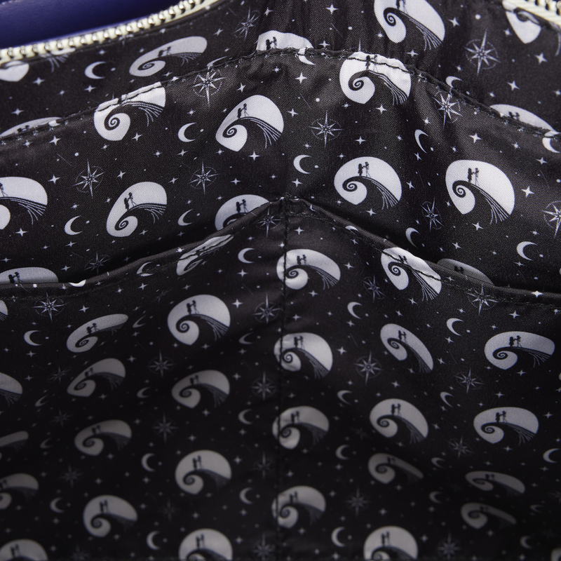 Loungefly The Nightmare Before Christmas Jack Skellington & Sally Night Sky Convertible Backpack and Tote Crossbody Bag