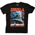 Godzilla Classic Vintage Lightning Godzilla Image With Kanji T-Shirt