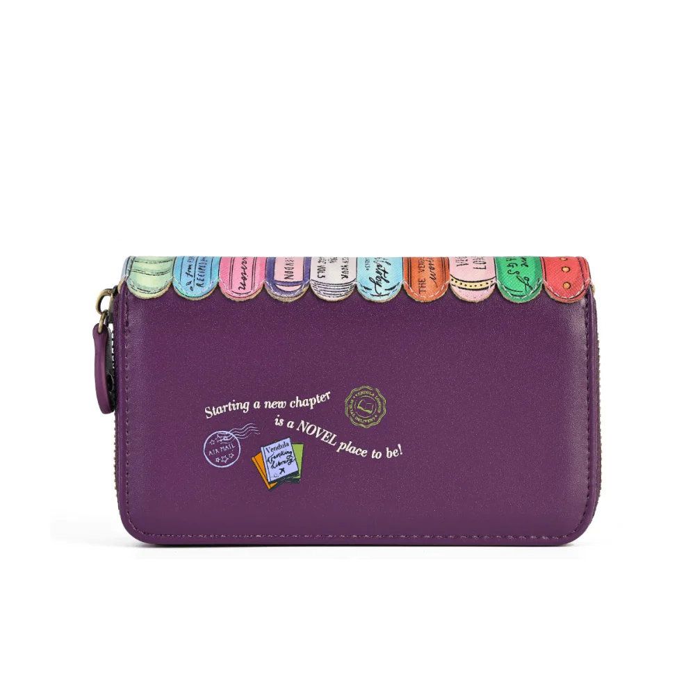 Vendula London Travelling Library Bookshop Medium Ziparound Wallet-9