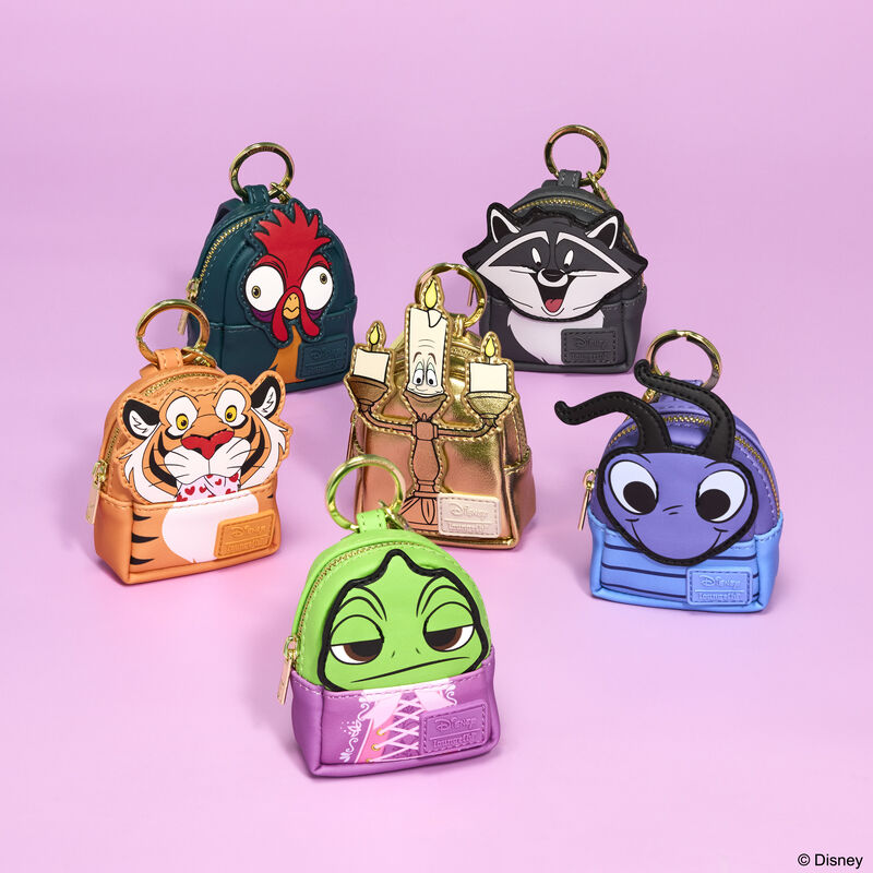 Loungefly Disney Princess Sidekicks Cosplay Mystery Blind Box Mini Backpack Keychain Charm [ONE RANDOM]