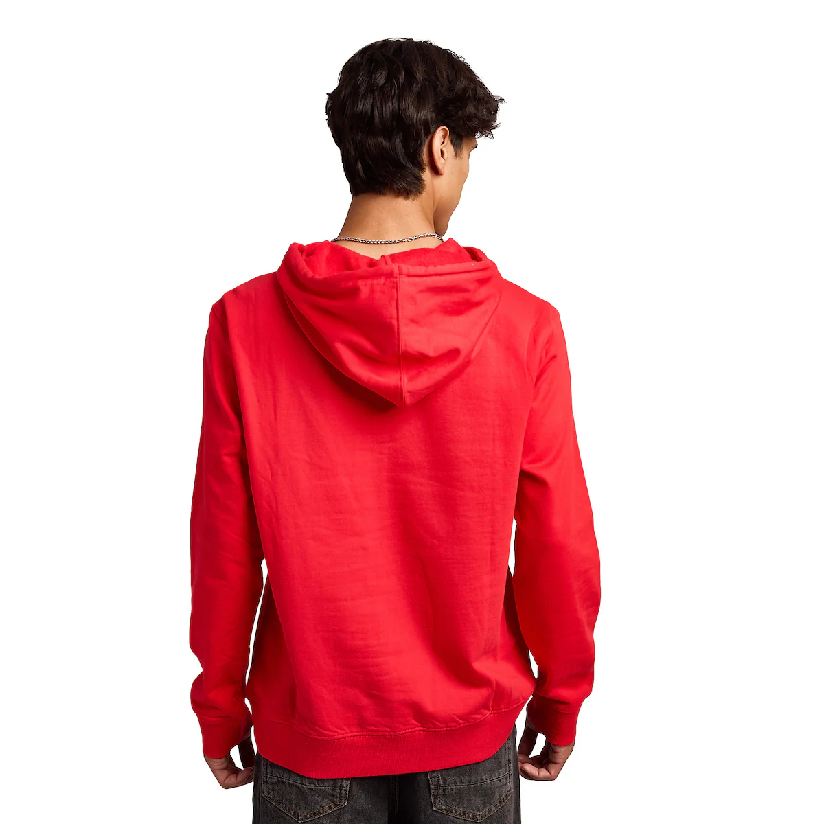 Power Rangers Red Ranger Dino Men's Red Long Sleeve Hooded Sweatshirt-zoom-5
