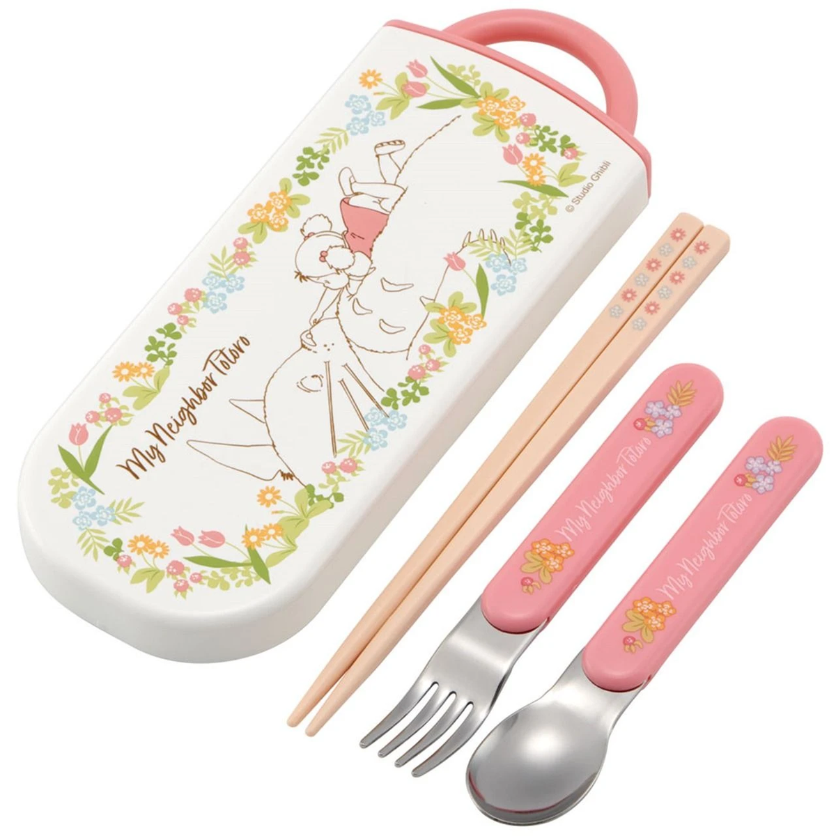 Studio Ghibli Lunch Trio Set (Fork, Spoon, Chopsticks) My Neighbor Totoro Mei-1