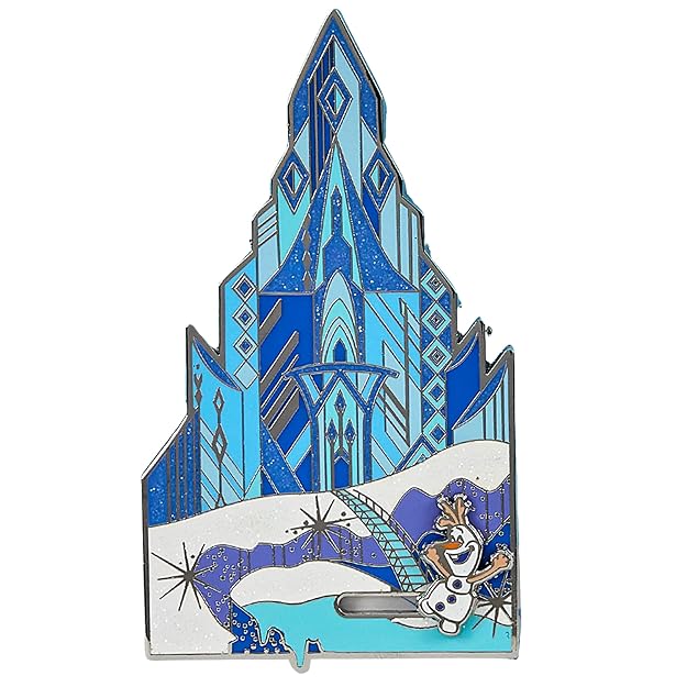 Loungefly Disney Frozen Trading Pin, Individually Boxed Collector Enamel Pins with Mountain and Olaf, 3 Inches-2