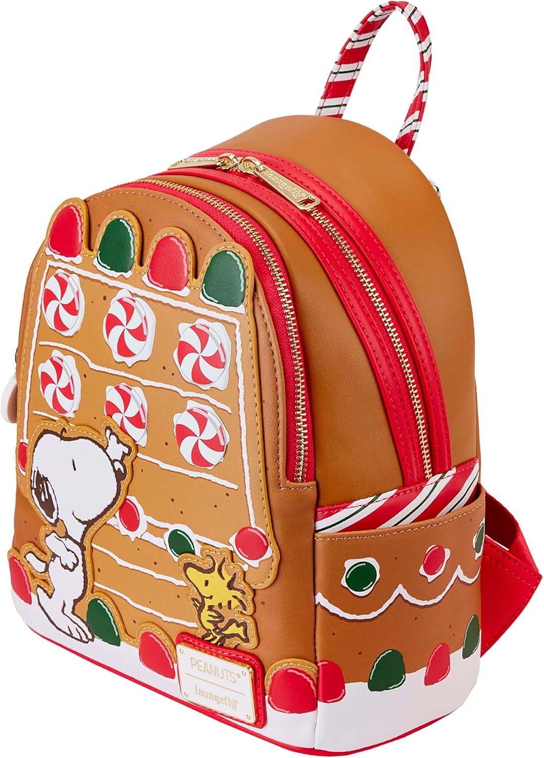 Loungefly Peanuts Snoopy Gingerbread House Mini Backpack