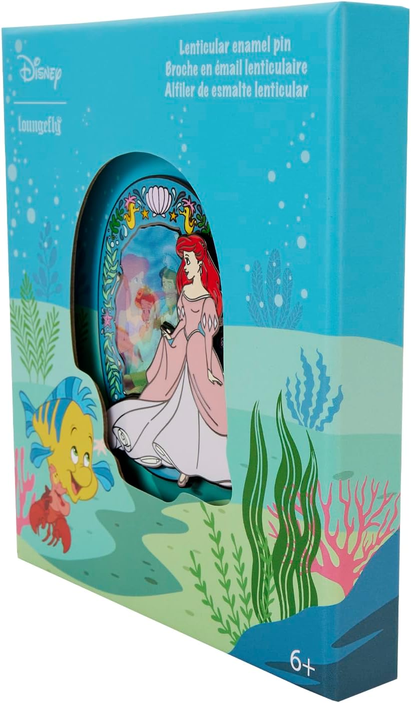 Loungefly Disney The Little Mermaid Princess Lenticular 3 Inch Pin