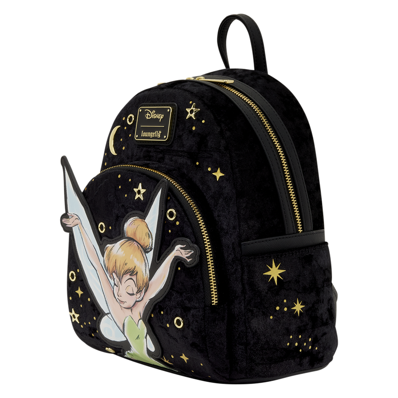 Loungefly Tinker Bell Pixie Dust Velvet Mini Backpack-zoom-4