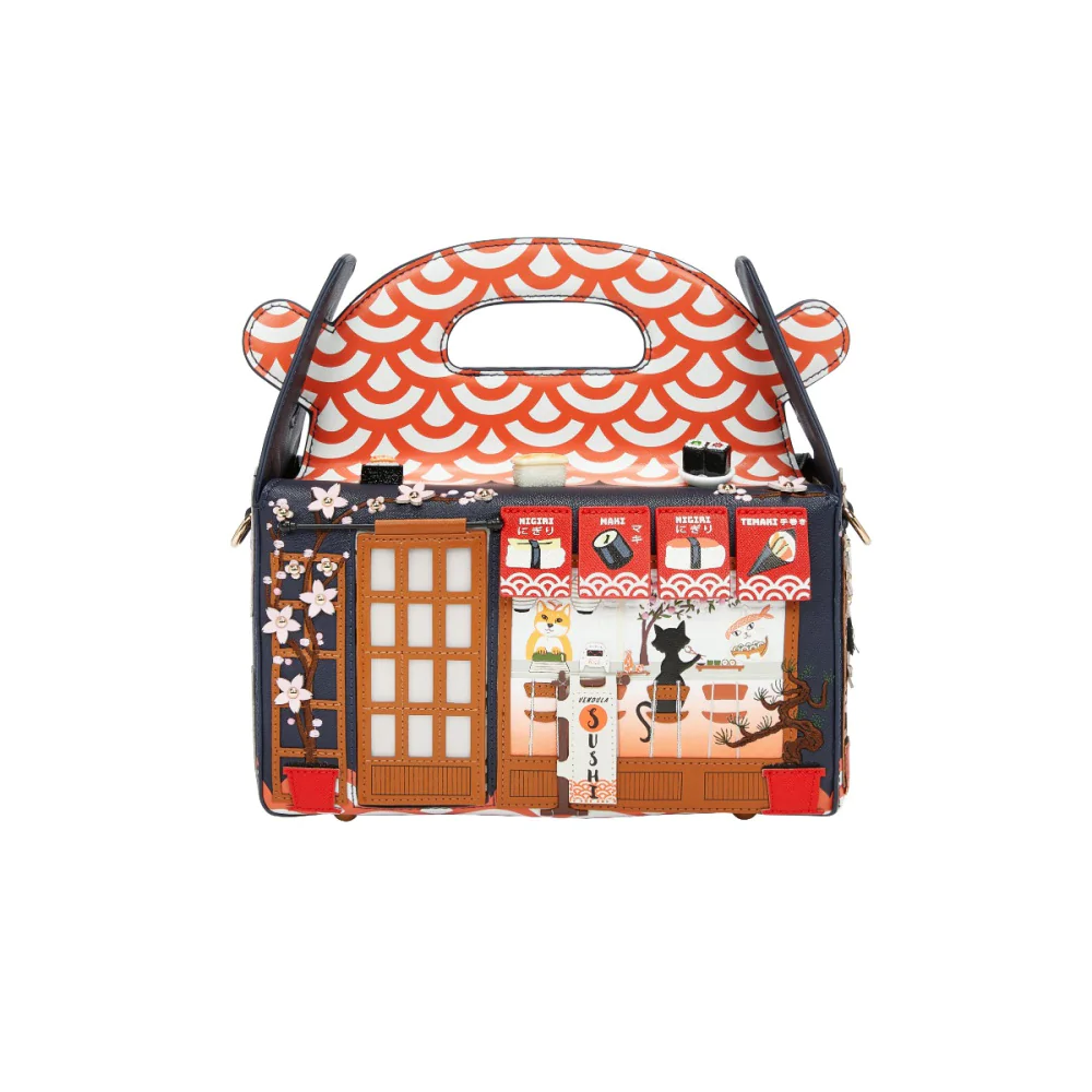 Vendula London Vendula Sushi - Blue Edition Takeaway Box Bag-zoom-2