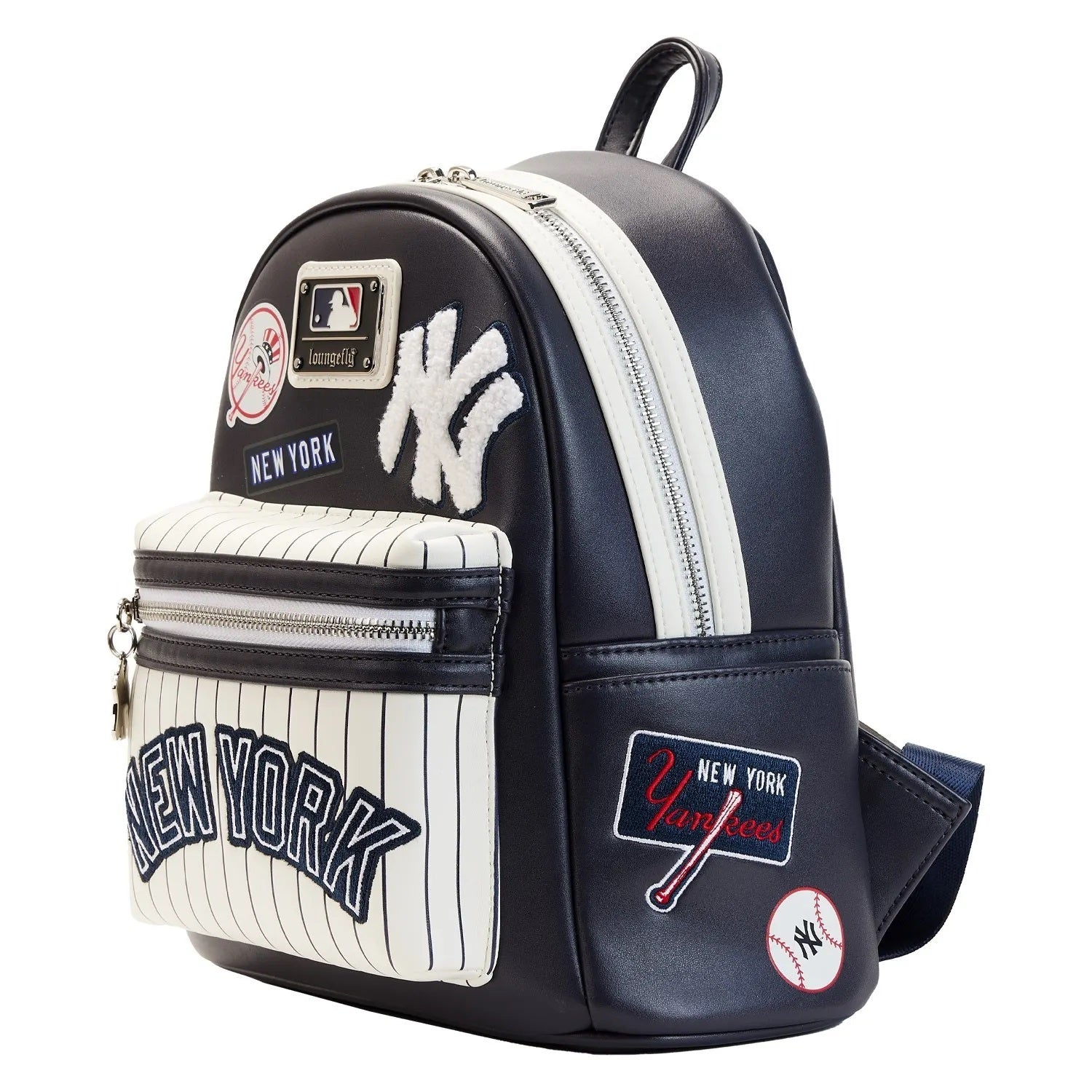 Loungefly New York Yankees Patches Mini Backpack