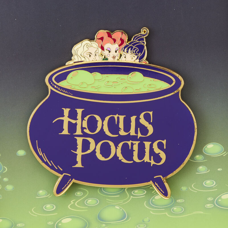 Loungefly Hocus Pocus Cauldron 3" Collector Box Sliding Pin-7