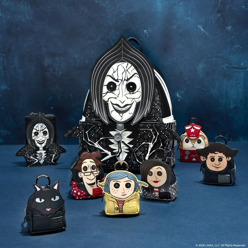 Loungefly Coraline Cosplay Mystery Mini Backpack Keychain Charm