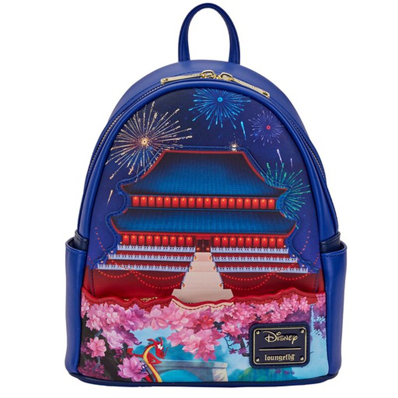 Loungefly Disney Mulan Castle Light Up Mini Backpack-1