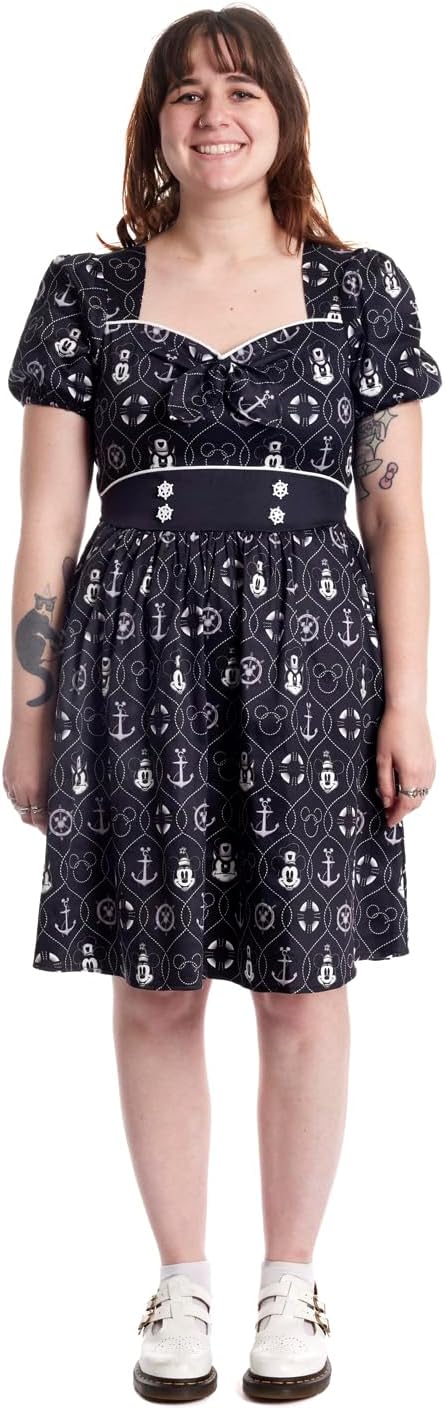 Loungefly Stitch Shoppe Disney Steamboat Willie Sailor Dress
