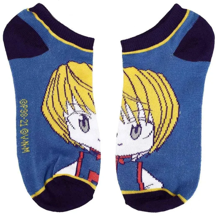 Hunter x Hunter Chibi Characters Casual Ankle Socks Set for Men 5-Pack-zoom-3