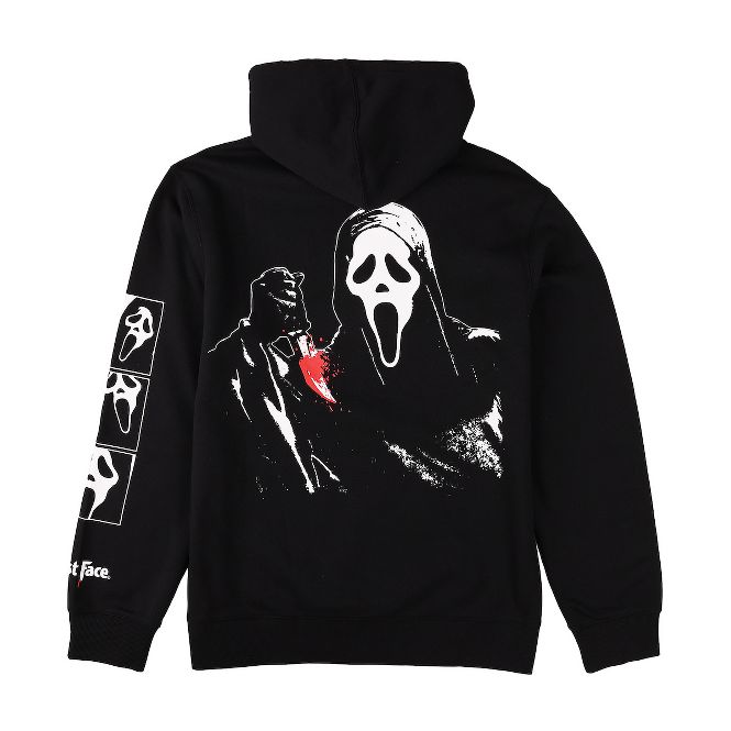 Ghostface Don't Hang Up on Me on Men's Black Hooded Sweathirt-zoom-7