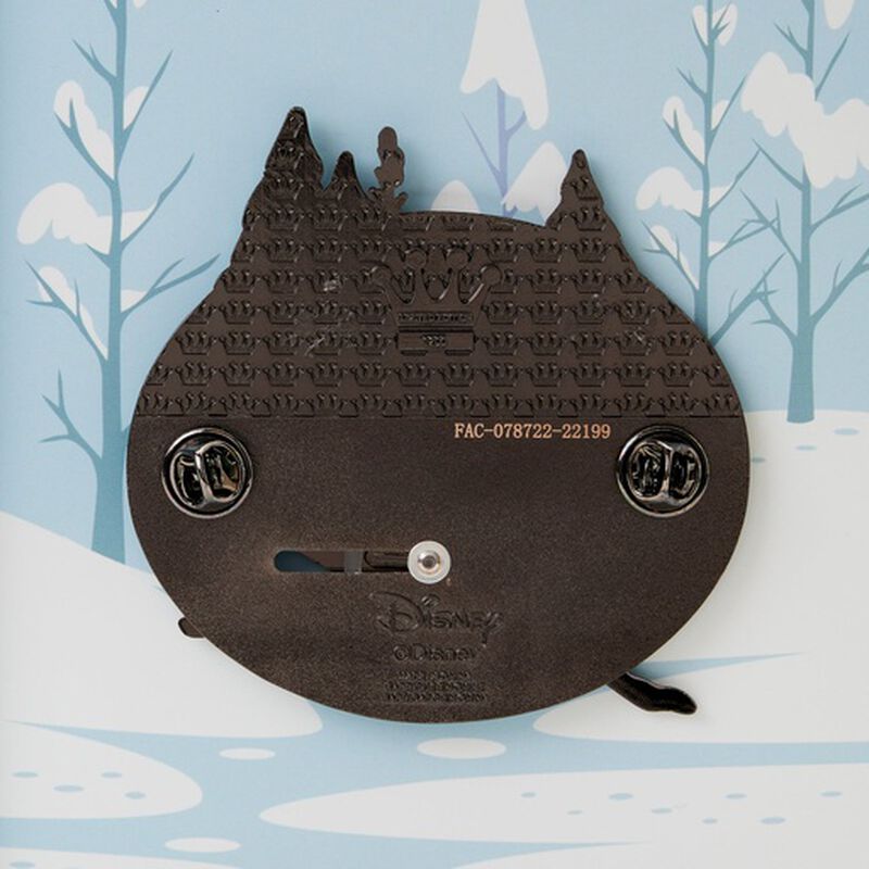 Disney Loungefly 3'' Collector Box Pin Bambi Snow Day Ice Skating-zoom-7