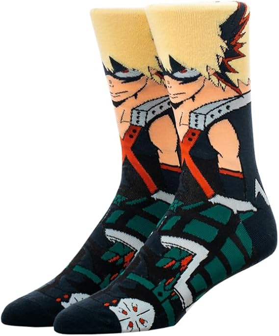 My Hero Academia Bakugo 360 Character Socks-1