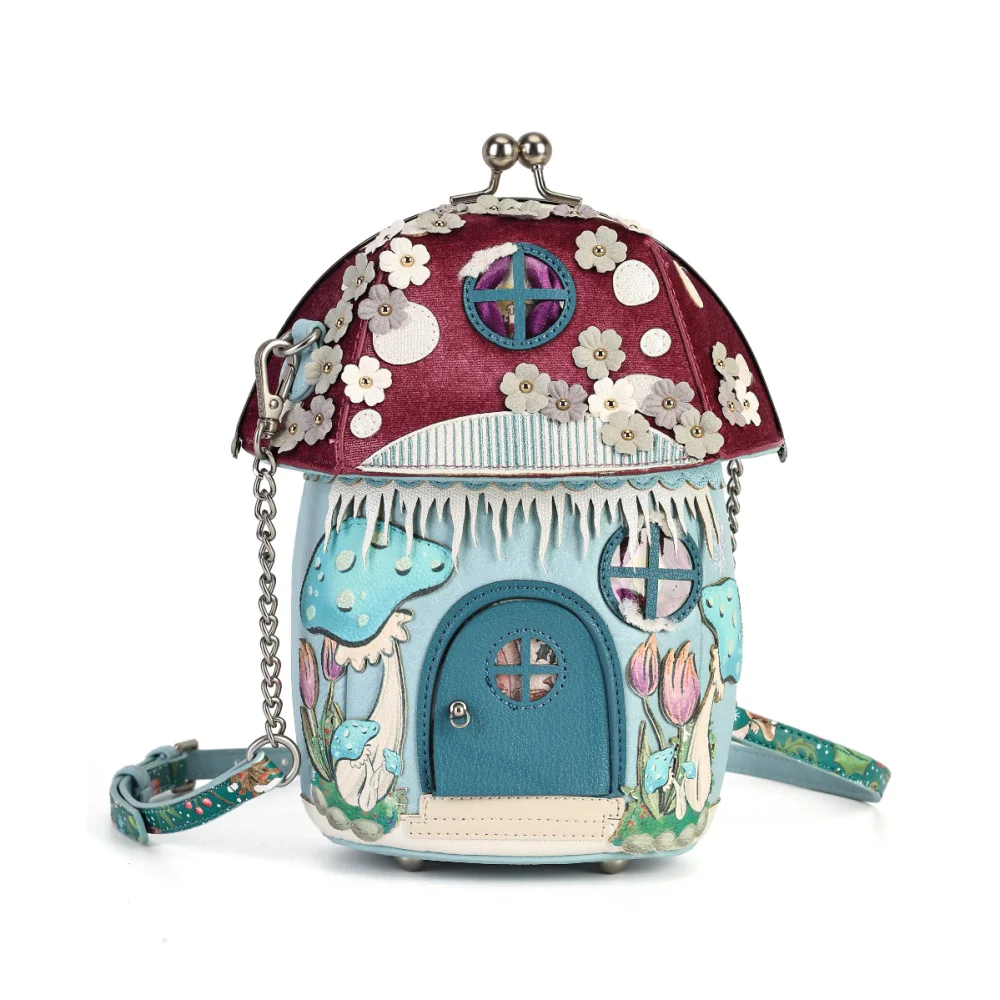 Vendula London Fairy Village Snowflake Toadstool House Bag-zoom-2