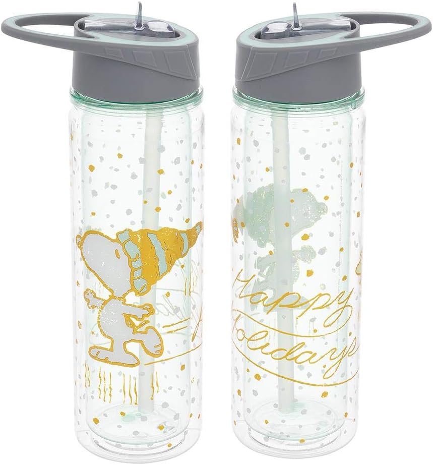 Peanuts Snoopy Happy Holidays 16 oz. Tritan Water Bottle