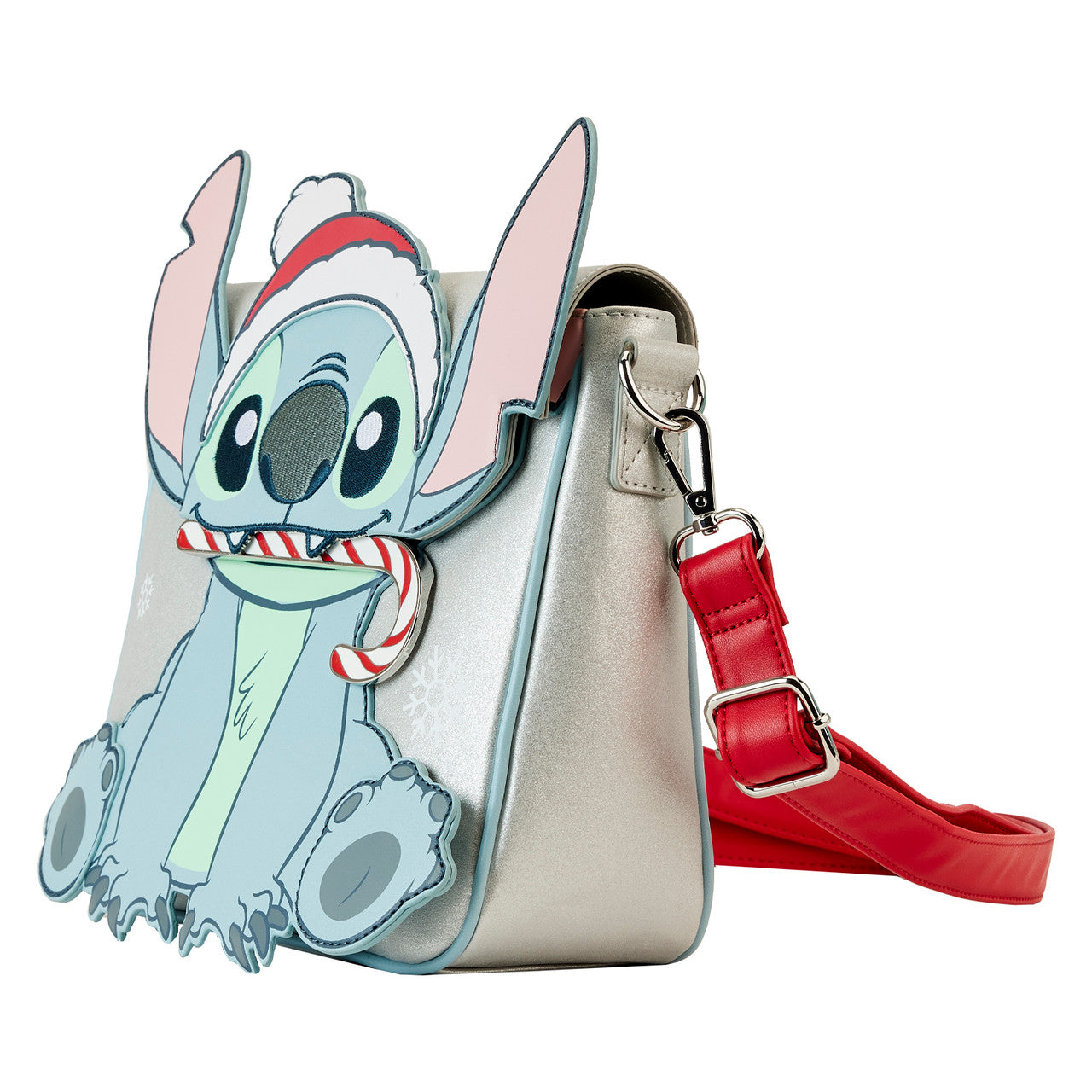 Loungefly Disney Stitch Holiday Glitter Crossbody Bag-zoom-2