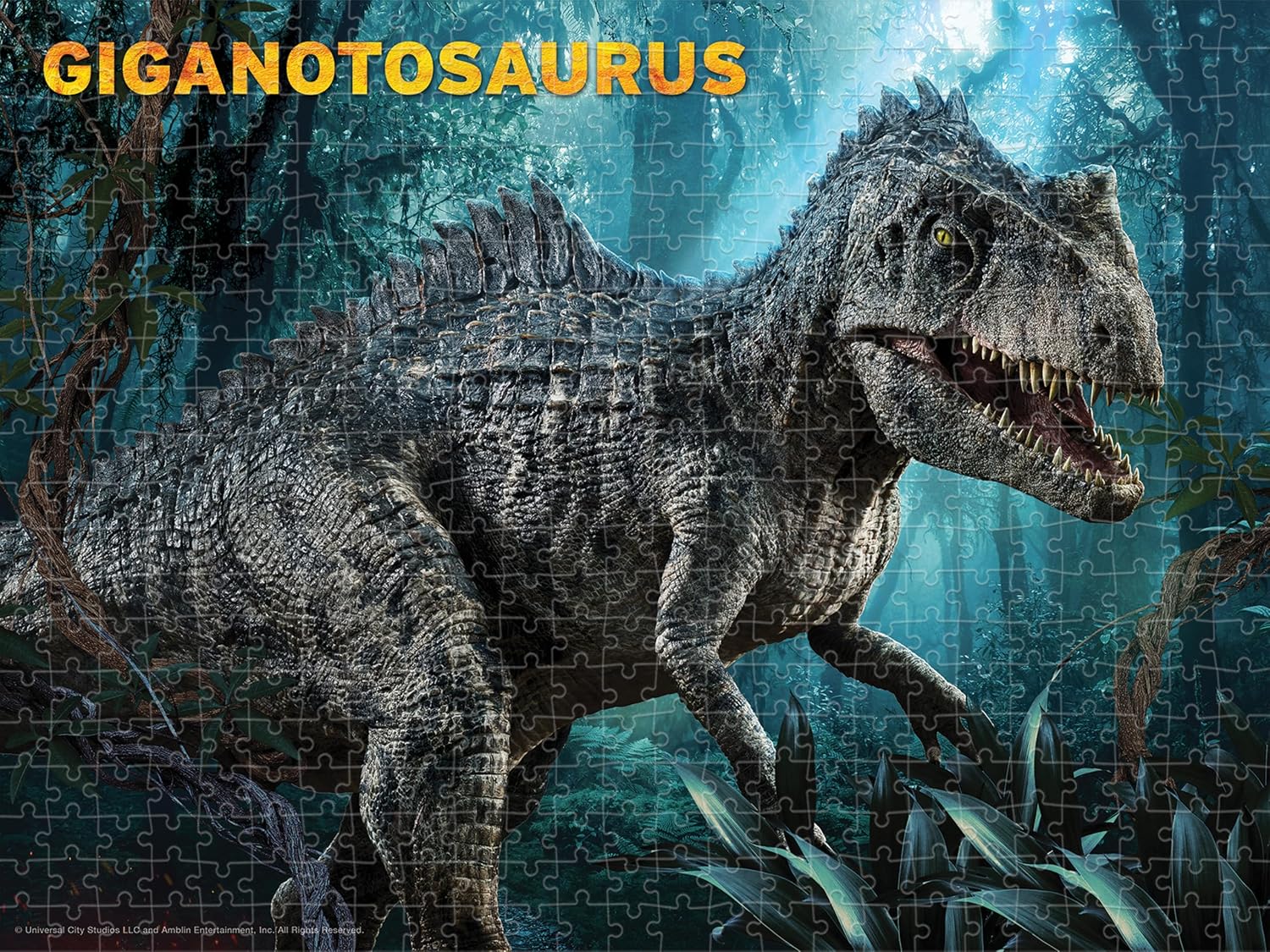 Jurassic World | 500-Piece 3D/2D Double-Sided Jigsaw Puzzle for Adults & Kids | Size 24" x 18" | Challenging & Fun for Adults, Kids & Families | Immersive 3D Lenticular Effect-3