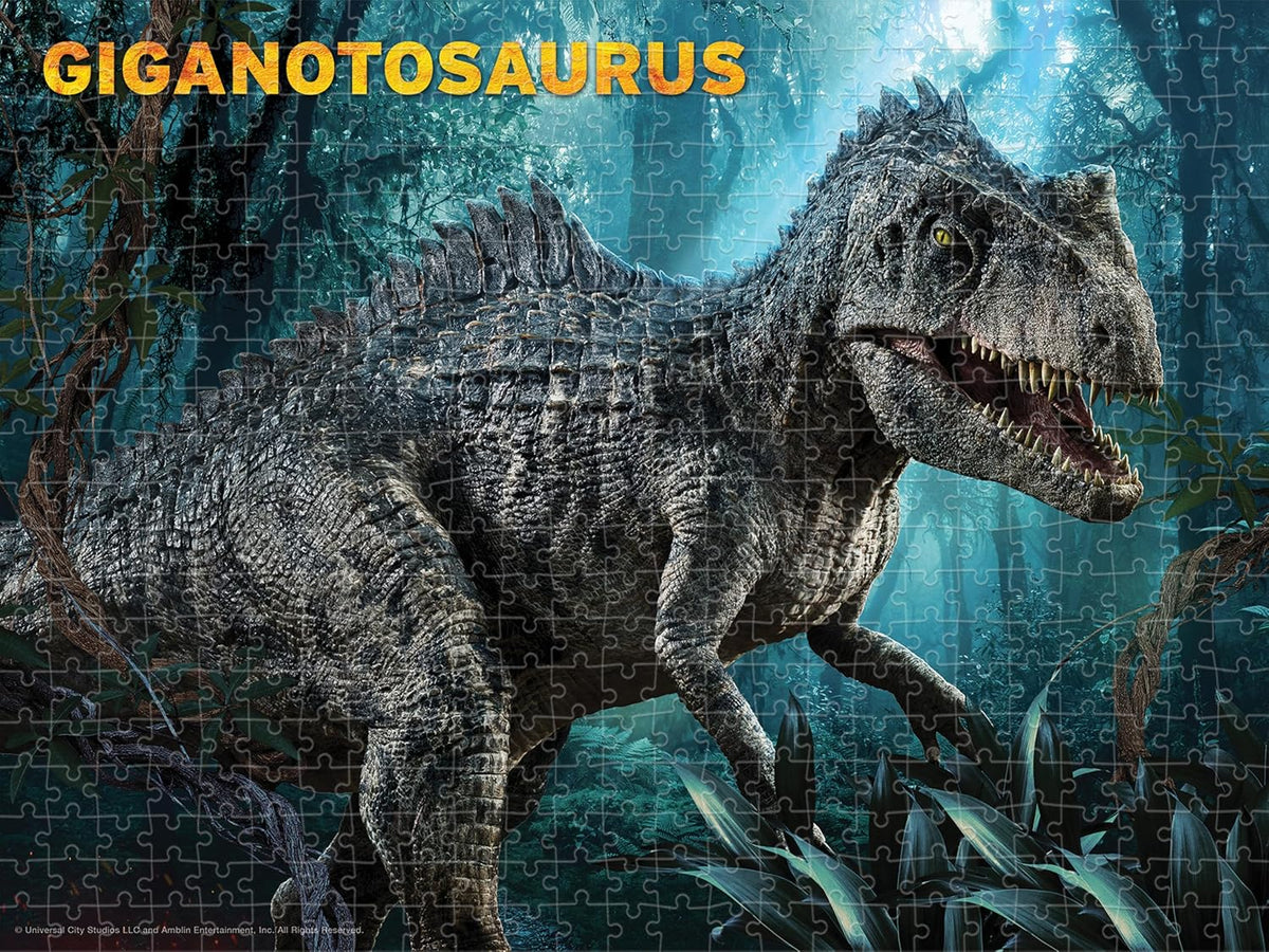 Jurassic World | 500-Piece 3D/2D Double-Sided Jigsaw Puzzle for Adults & Kids | Size 24" x 18" | Challenging & Fun for Adults, Kids & Families | Immersive 3D Lenticular Effect-zoom-3