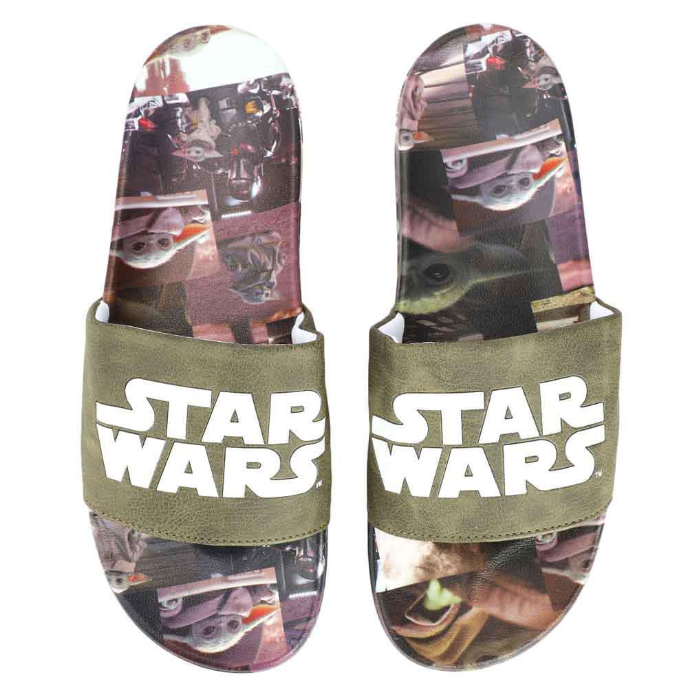 Star Wars The Mandalorian Grogu Athletic Slide Sandals-zoom-1
