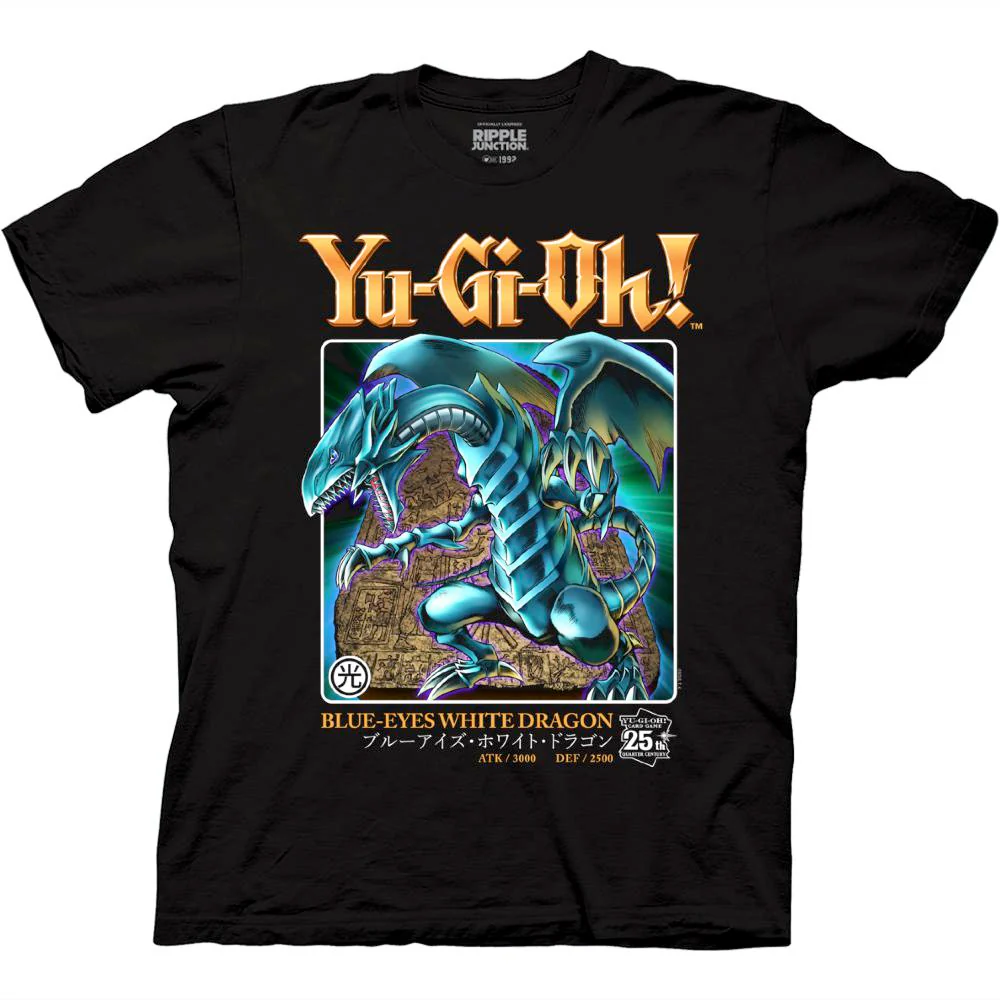 Yu-Gi-Oh! Duel Monsters Blue Eyes White Dragon 25th Anniversary T-Shirt-zoom-1