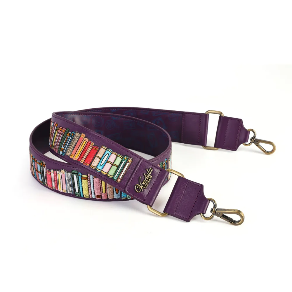 Vendula London Travelling Library Bookshop Wide Shoulder Strap-2
