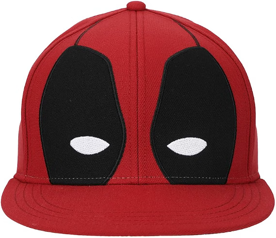 Marvel Deadpool Big Face Flat Bill Snapback-1