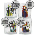 Disney Villains 4 Pc. 10 oz. Glass Set
