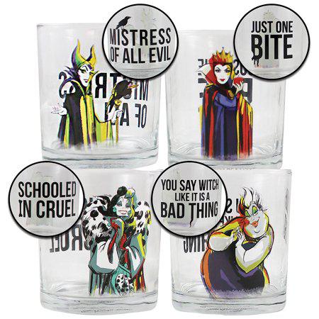 Disney Villains 4 Pc. 10 oz. Glass Set